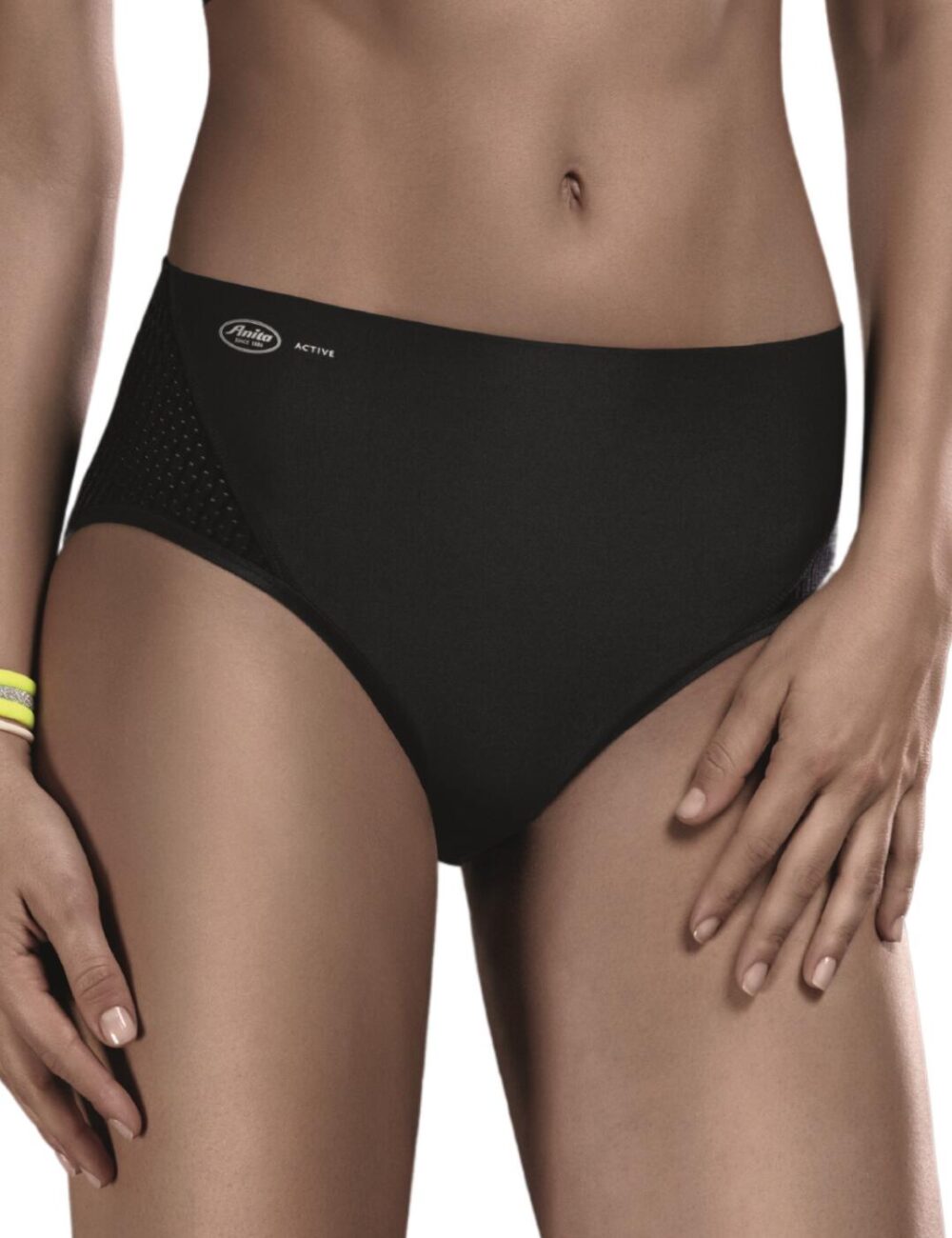 Anita Active High Waist Sports Panty - Black - M - 12 (34)