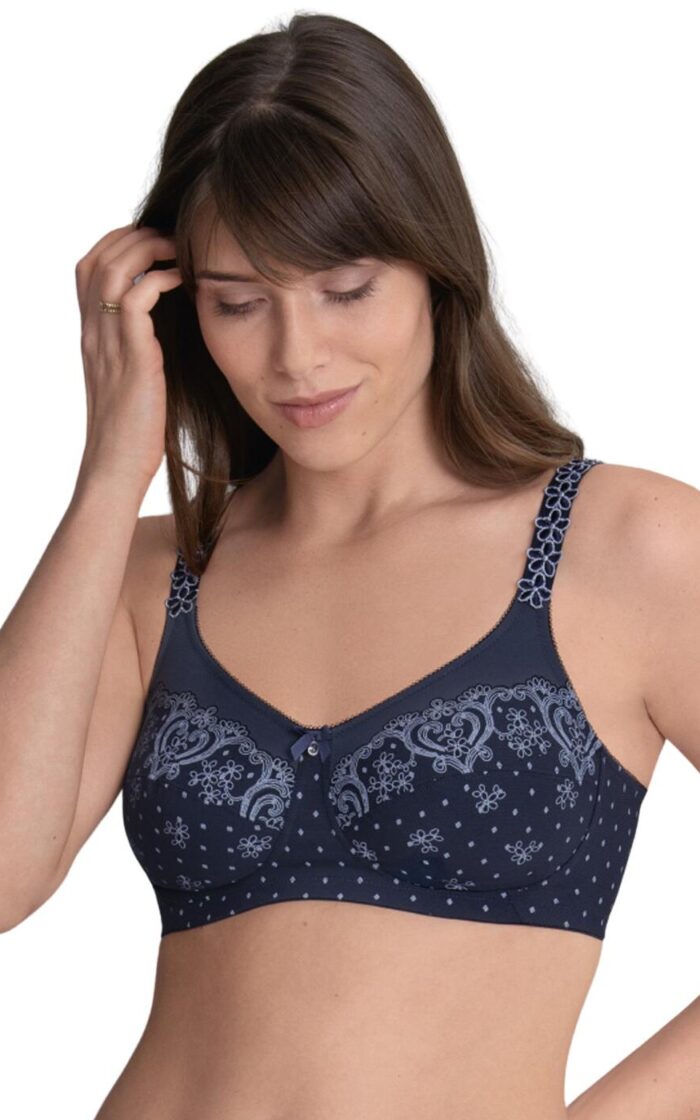 Anita Care Belvedere Post Mastectomy Bra Bilateral - Deep Blue - 36C
