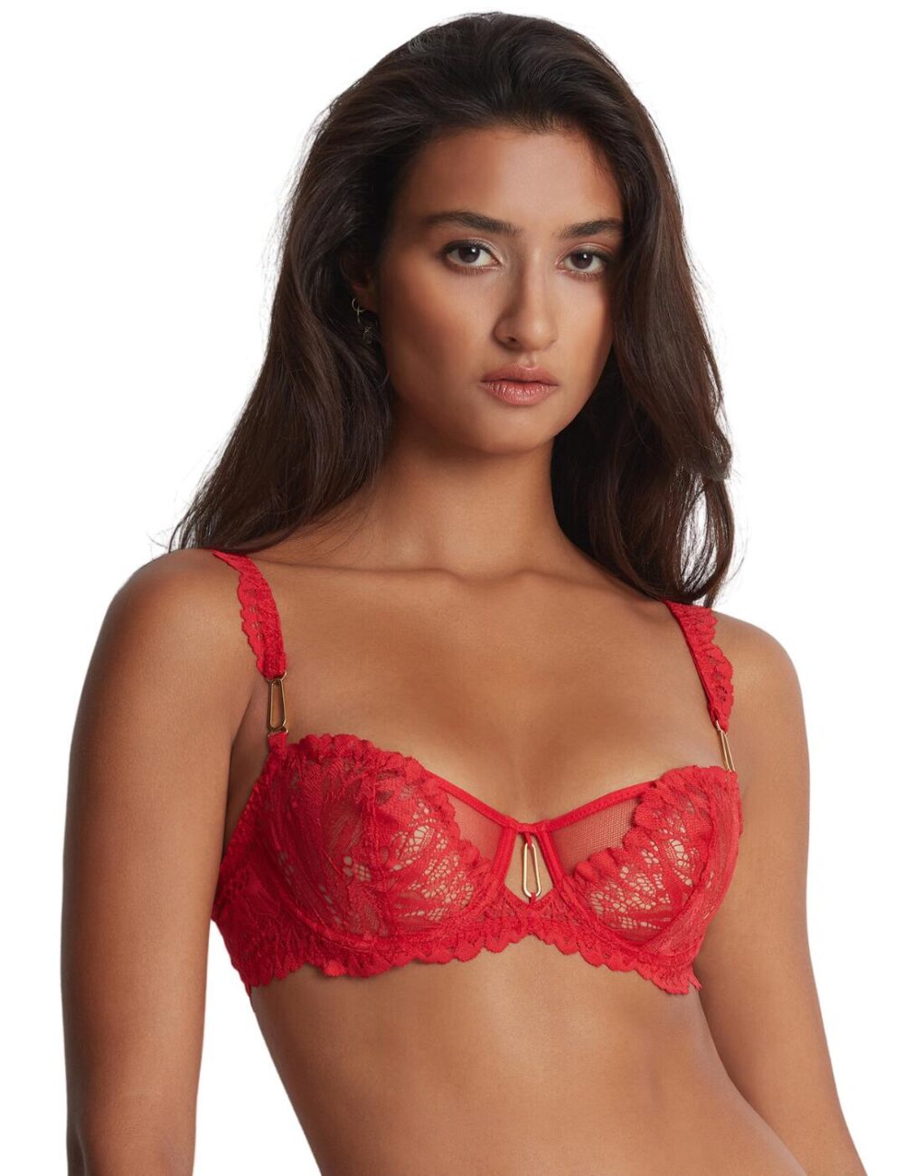 Aubade Flowermania Half Cup Bra - Rouge Floral - 30D