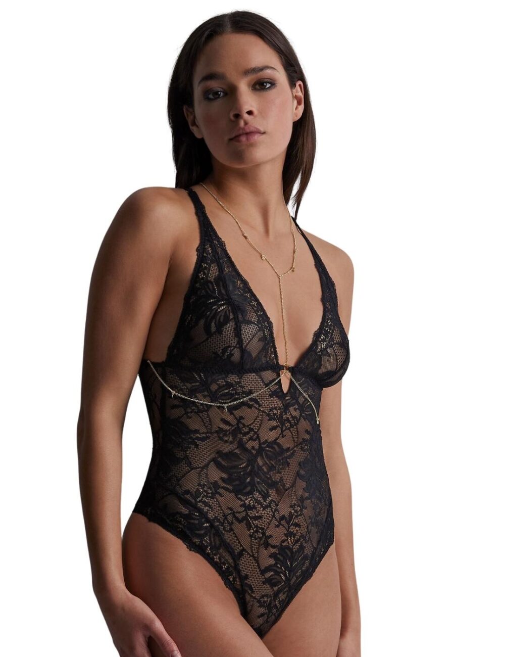 Aubade Gold Pleasure Bodysuit - Black Light - XS - 8