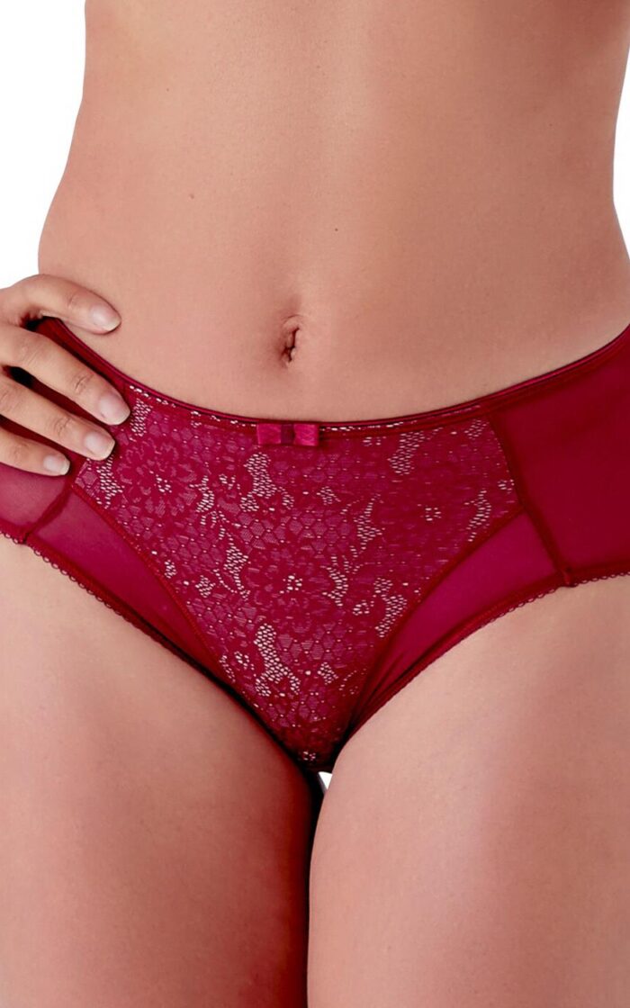 Berlei Beauty Everyday Minimiser Deep Brief - Burgundy - S - 10