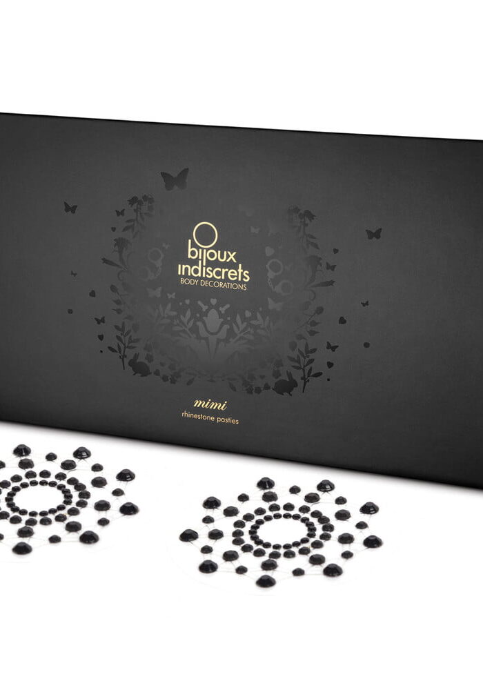 Bijoux Indiscrets Mimi Rhinestone Pasties Black