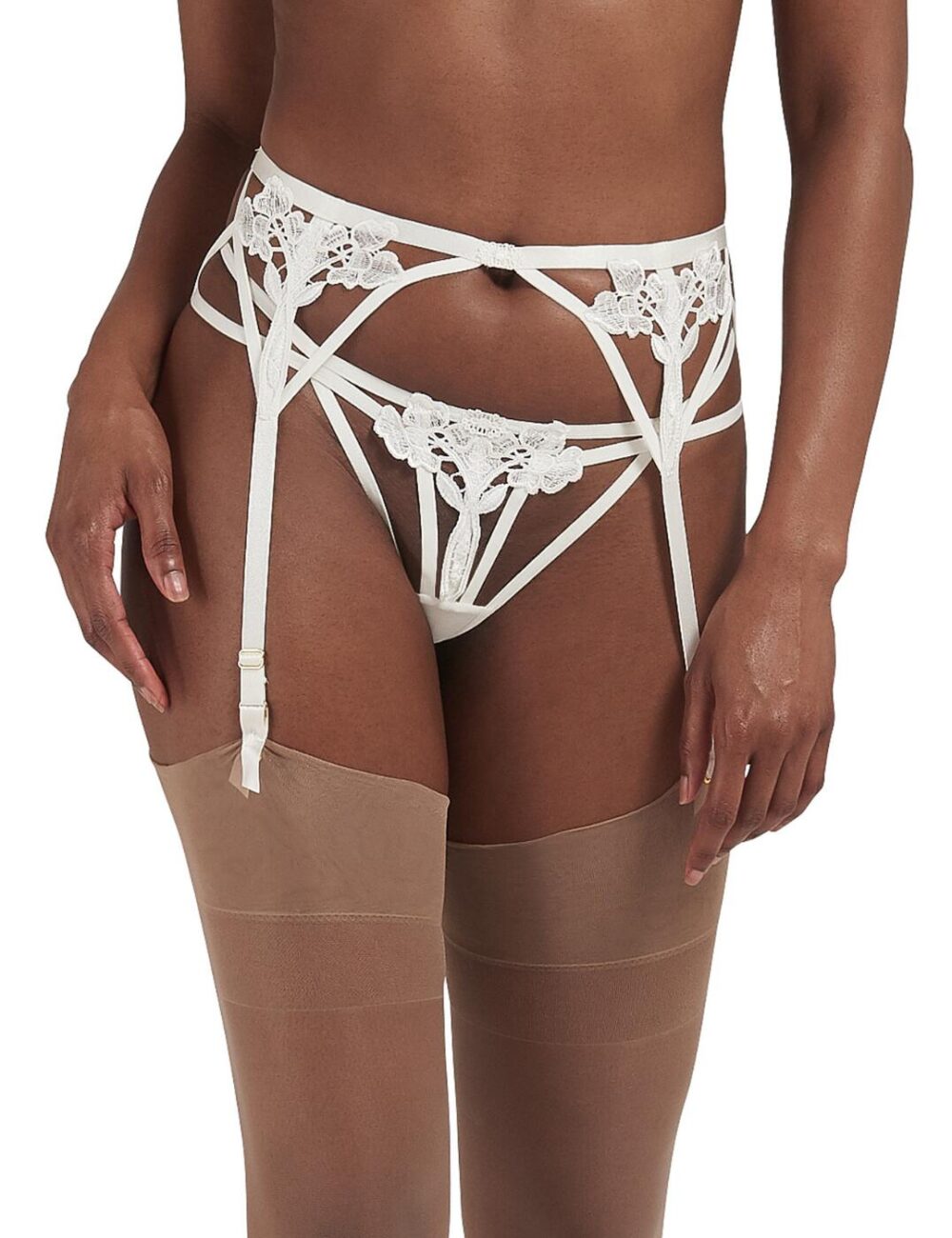 Bluebella Nova Suspender Belt - Ivory - S - 10