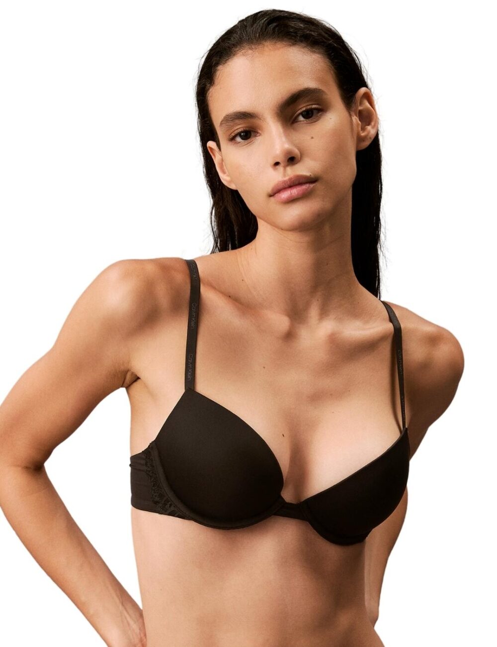 Calvin Klein CK Attraction Push Up Plunge Bra - Black - 32B