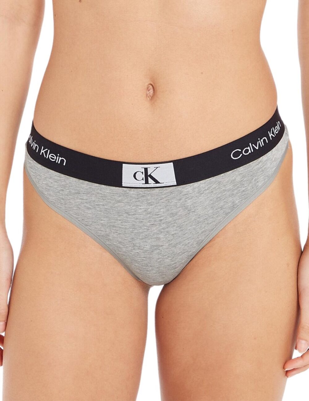 Calvin Klein CK96 Thong - Grey Heather - S - 10