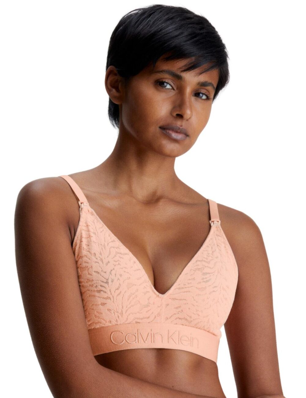 Calvin Klein Lace Maternity Bra - Stone Grey - XS - 8