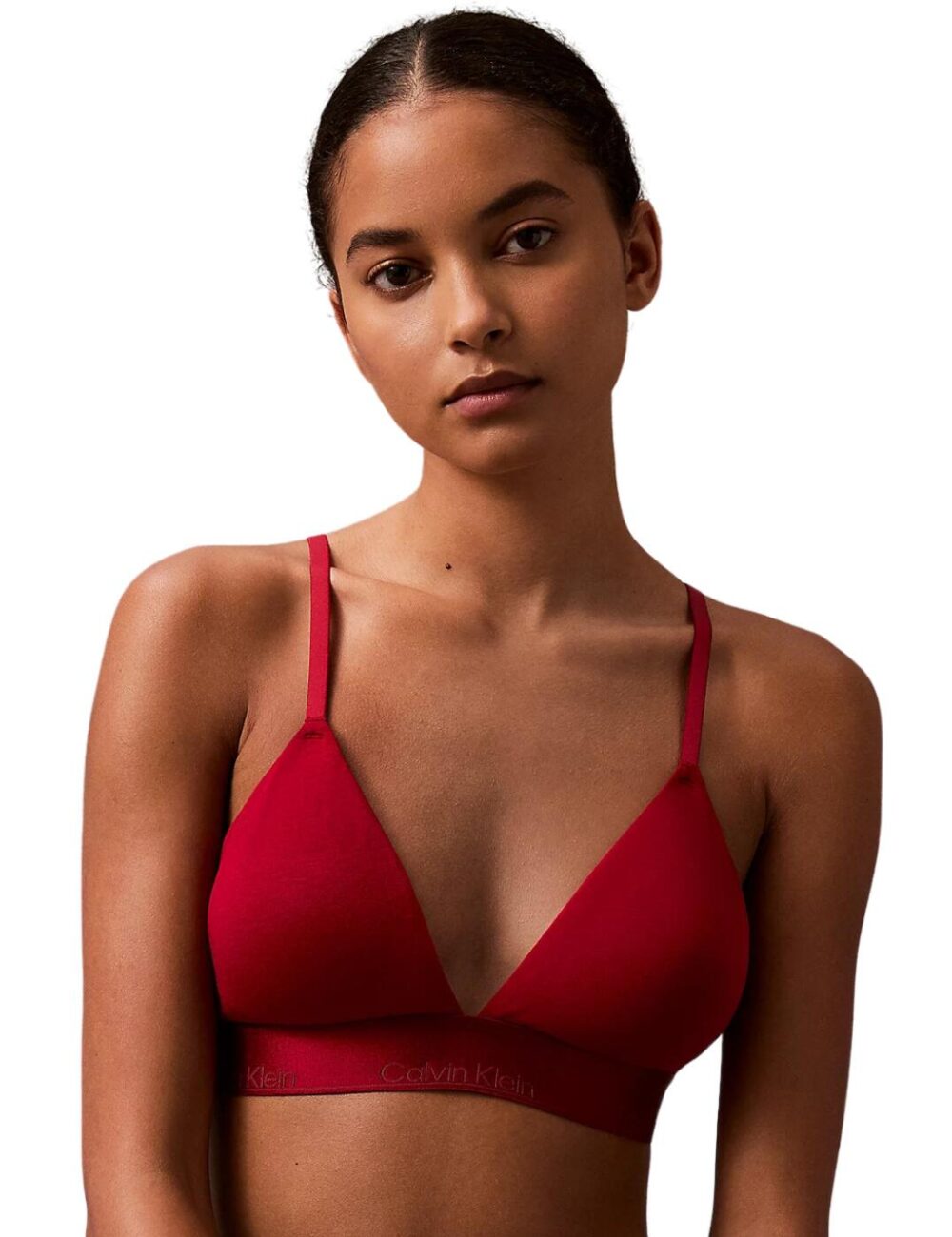 Calvin Klein Modern Cotton Holiday Lightly Lined Triangle Bra - Juneberry - S - 10
