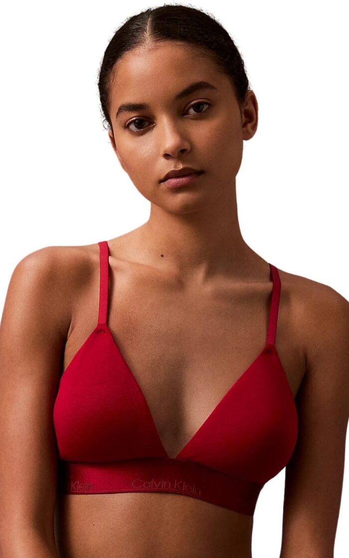 Calvin Klein Modern Cotton Holiday Lightly Lined Triangle Bra - Juneberry - S - 10