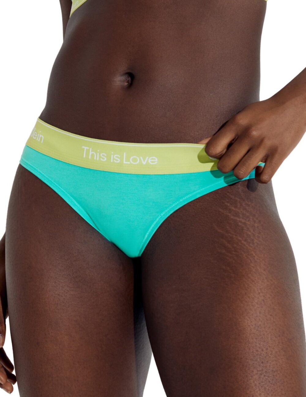 Calvin Klein Pride Thong - Aqua Green - S - 10