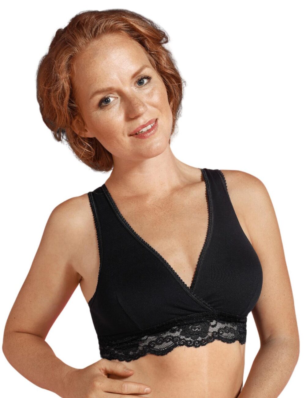 Carriwell Crossover Sleeping Nursing Bra - Black - M - 12