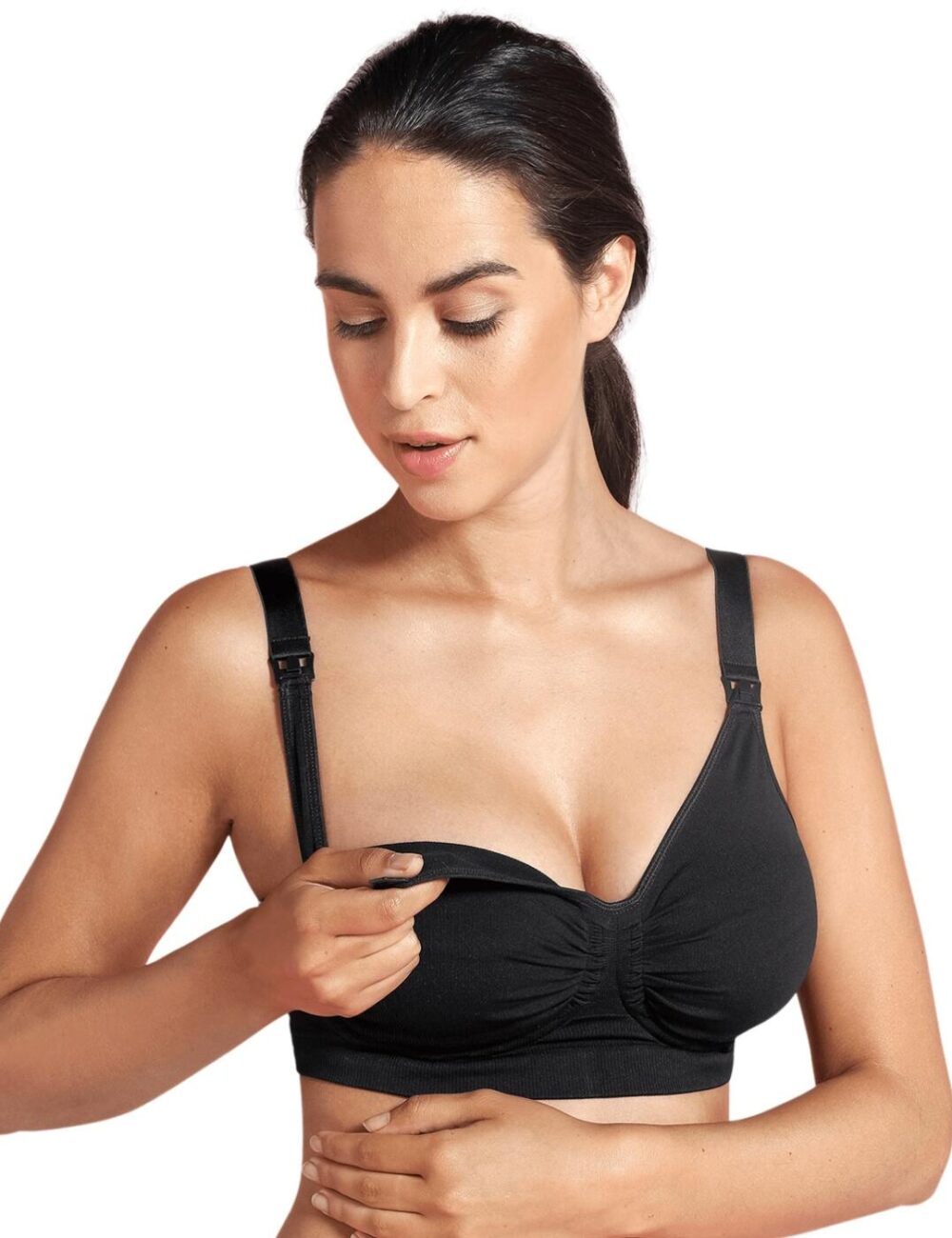 Carriwell Nursing Bra with Carri-Gel - Black