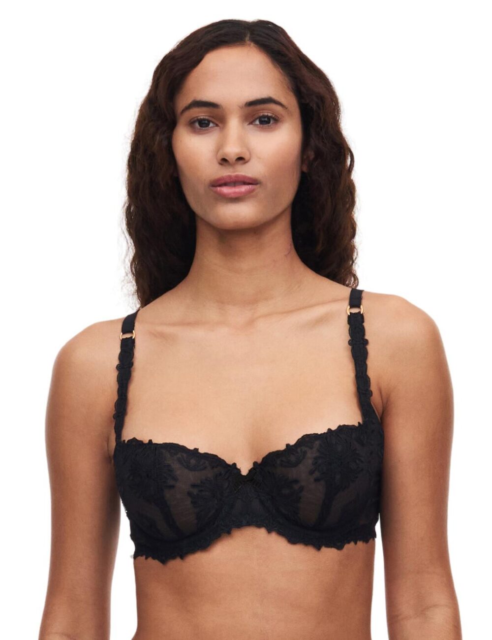 Chantelle Champs Elysees Balcony Bra - Black - 32DD