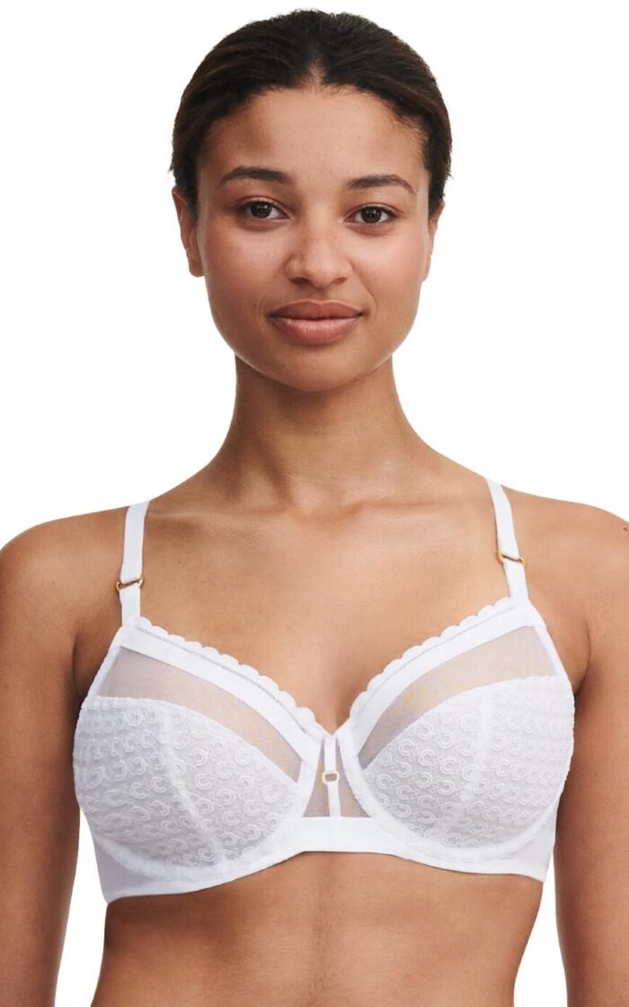 Chantelle Monogram Full Cup Bra - White - 32F