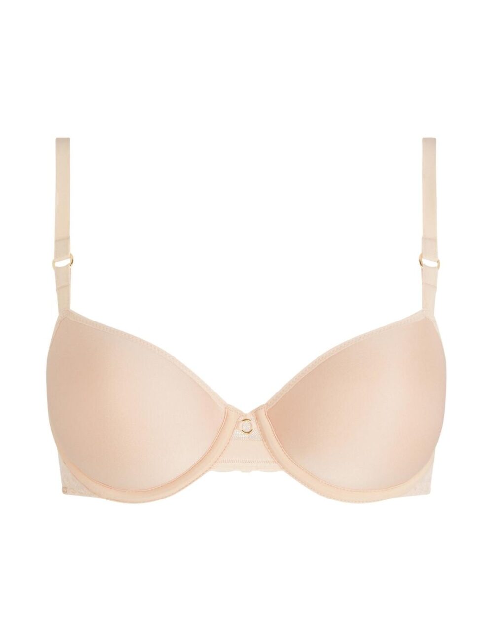 Chantelle Monogram Half Cup T Shirt Bra - Golden Beige - 32DD