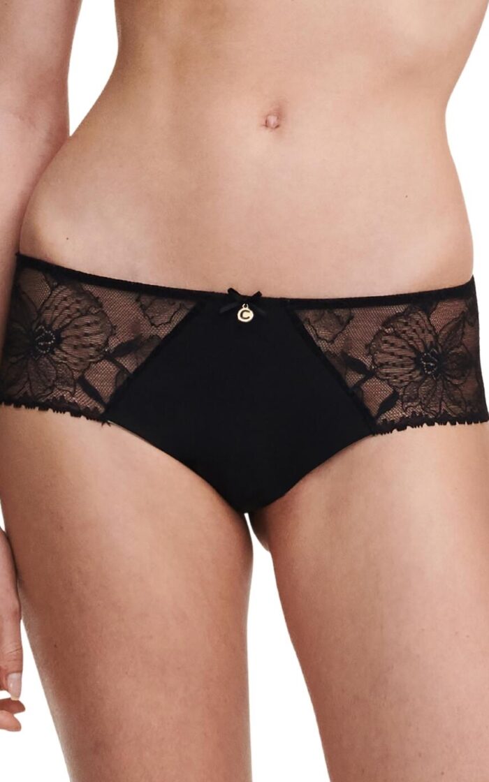 Chantelle Orchids Shorty Brief - Black - L - 14