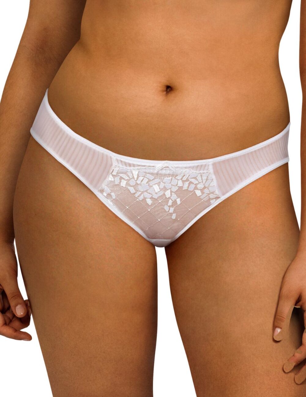 Chantelle Pont Neuf Brief - White - S - 10