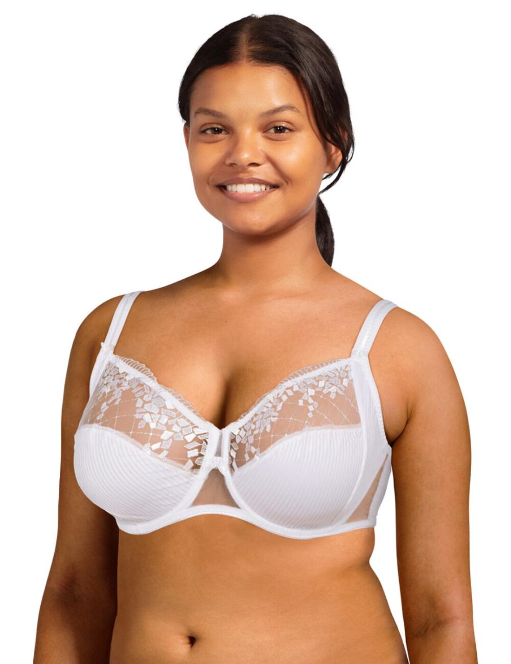 Chantelle Pont Neuf Very Covering Underwired Bra - White - 38D