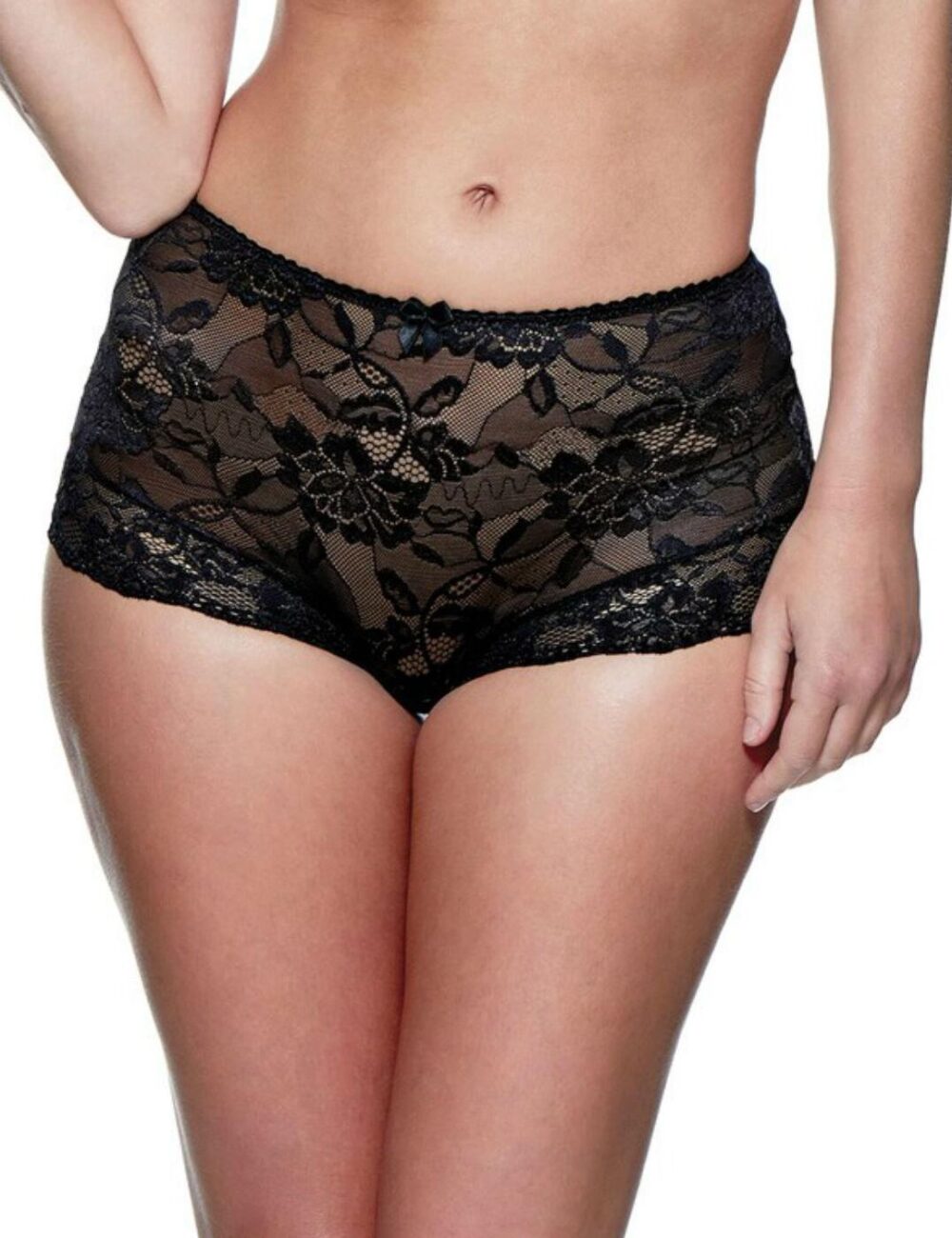 Charnos Rosalind Deep Brief - Black - M - 12