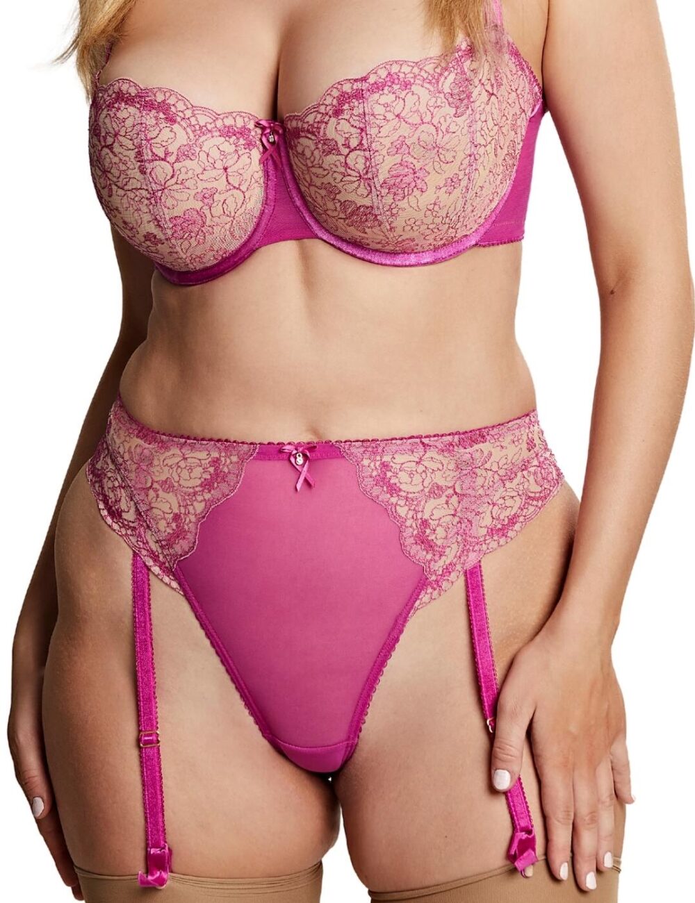 Cleo by Panache Daphne Suspender Brief - Orchid - XS - 8