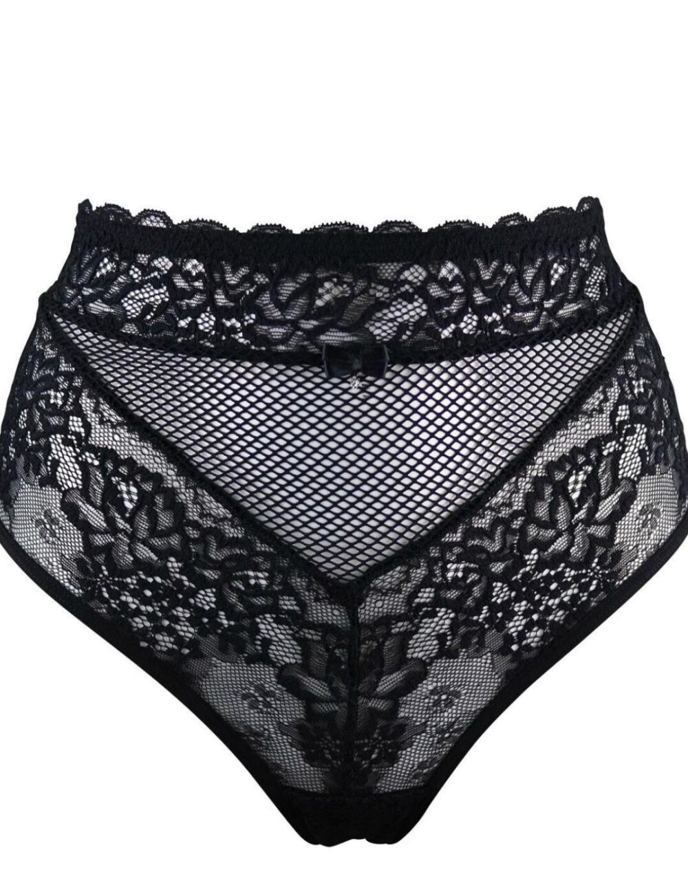 Contradiction by Pour Moi Suspense Laced Up Brief - Black - 4XL - 22
