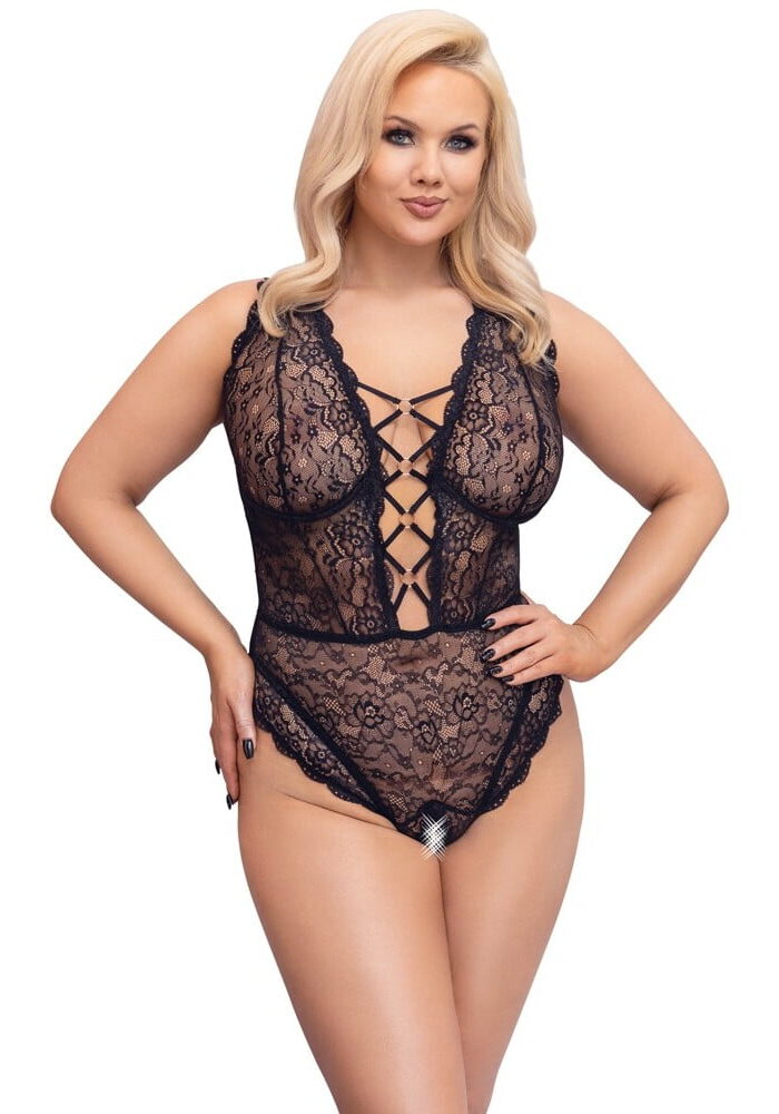 Cottelli Curve Open Crotch Body