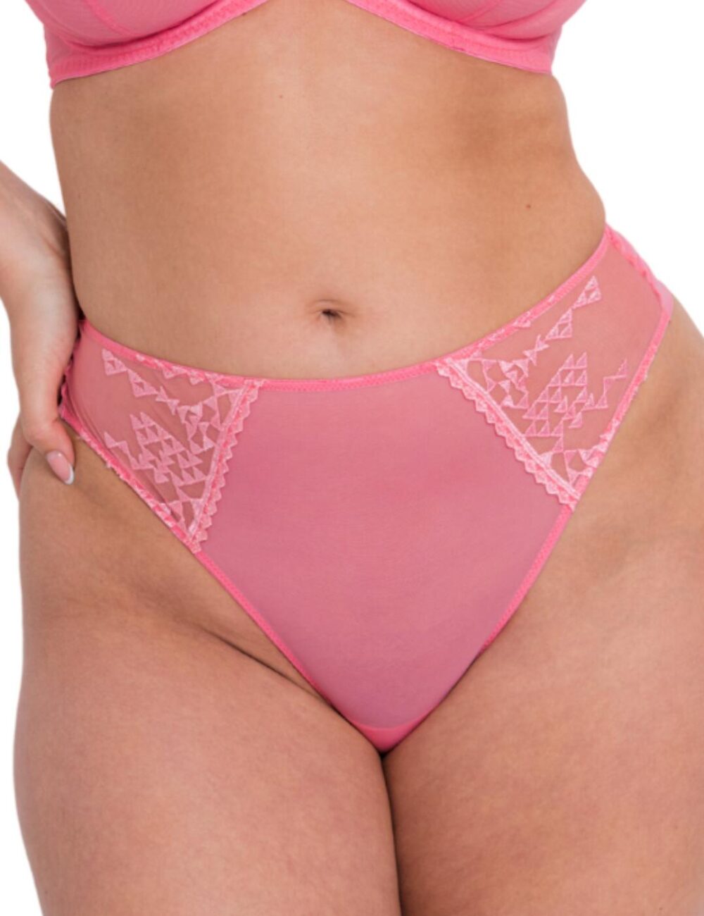 Curvy Kate Centre Stage Deep Thong - Pink - 4XL - 22