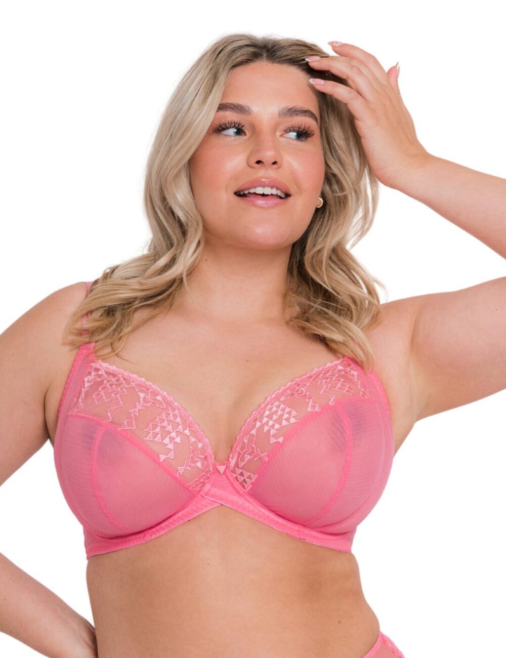 Curvy Kate Centre Stage Plunge Bra - Pink - 36F