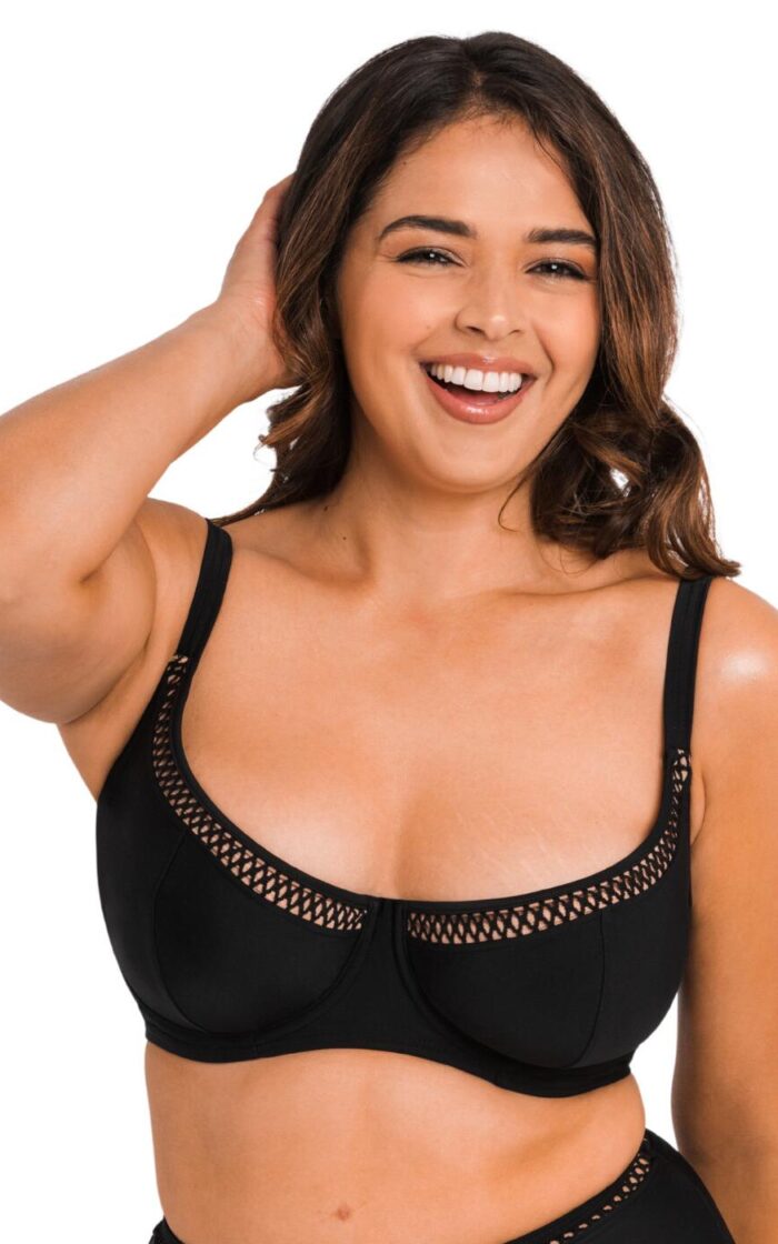 Curvy Kate First Class Balcony Bikini Top - Black - 28HH