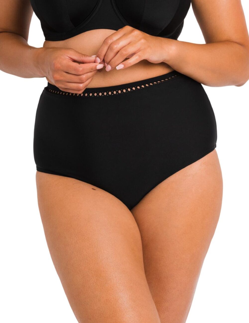 Curvy Kate First Class High Waist Bikini Brief - Black - 4XL - 22