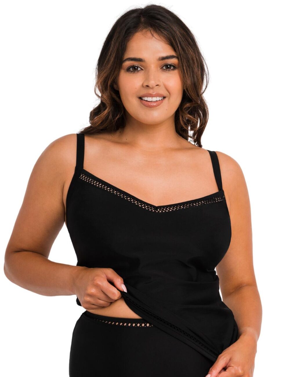 Curvy Kate First Class Tankini Top - Black - 34G