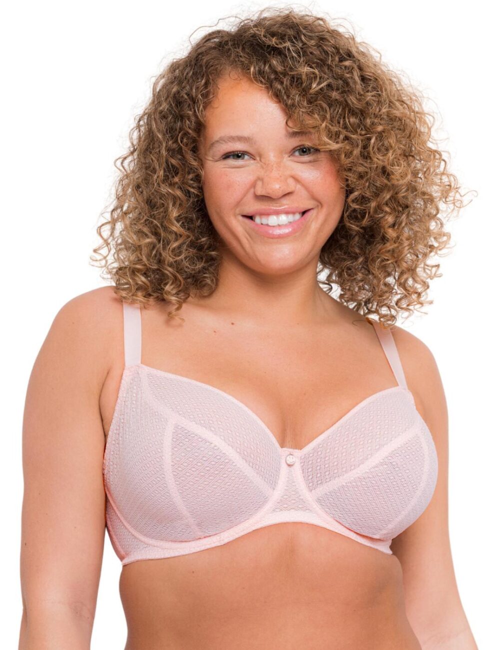 Curvy Kate Happy Boobs and Happy Bum Balcony Bra - Soft Pink - 32GG