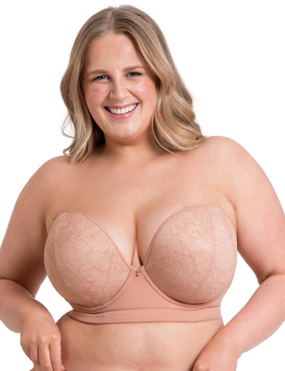 Curvy Kate Hey Girls Superplunge Strapless Bra - Latte - 30E