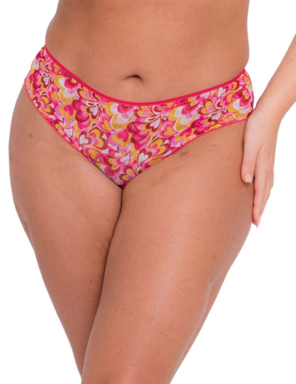 Curvy Kate Lifestyle Shorty Brief - Pink Hearts - XS - 8