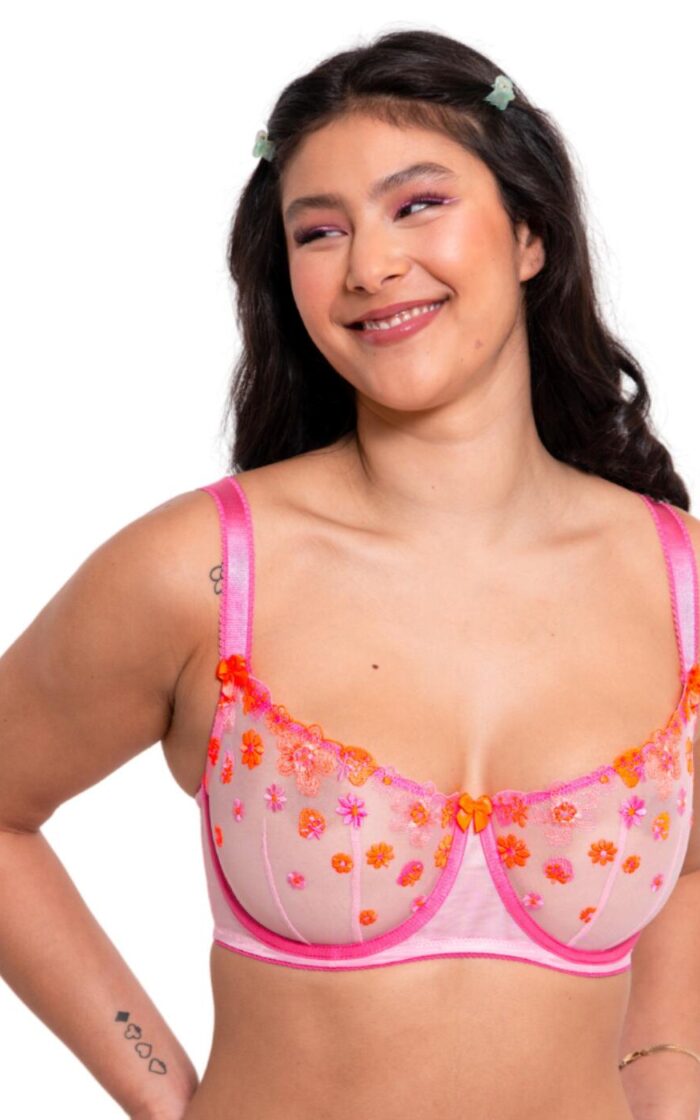 Curvy Kate Strawberry Crush Balcony Bra - Pink Multi - 30GG