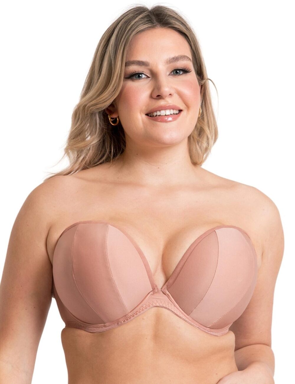 Curvy Kate Superhero Multiway Padded Plunge Bra - Latte - 32D