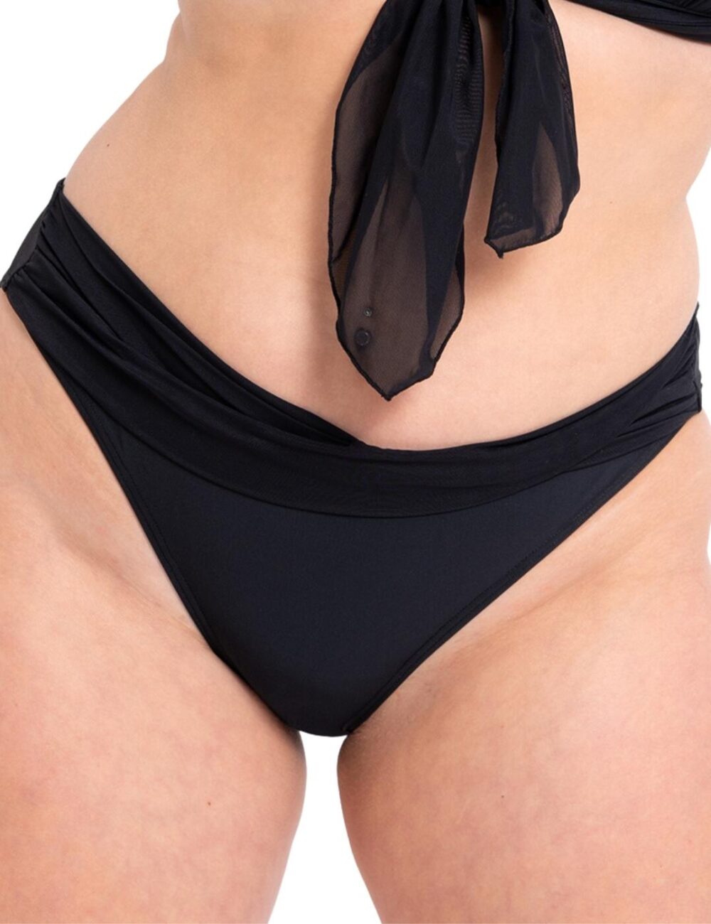 Curvy Kate Wrapsody Bikini Brief - Black - S - 10