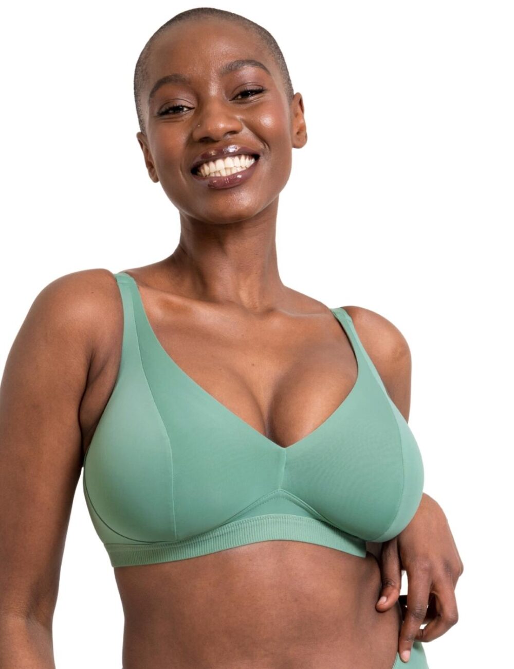 Curvy Kate Zen Non Wired Bralette - Sage Green - 30DD/E