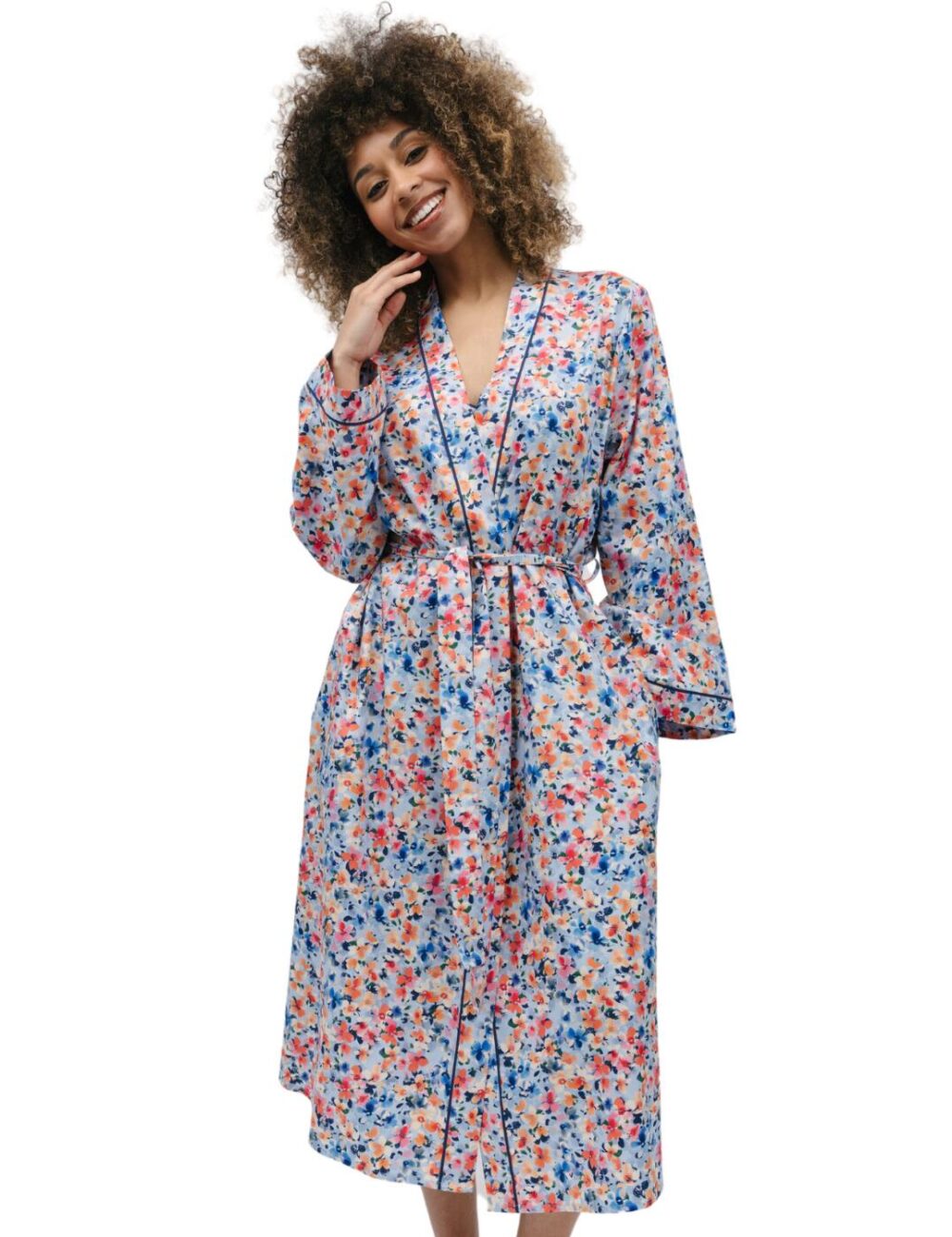 Cyberjammies Bea Long Dressing Gown - Ditsy Floral - XL - 16