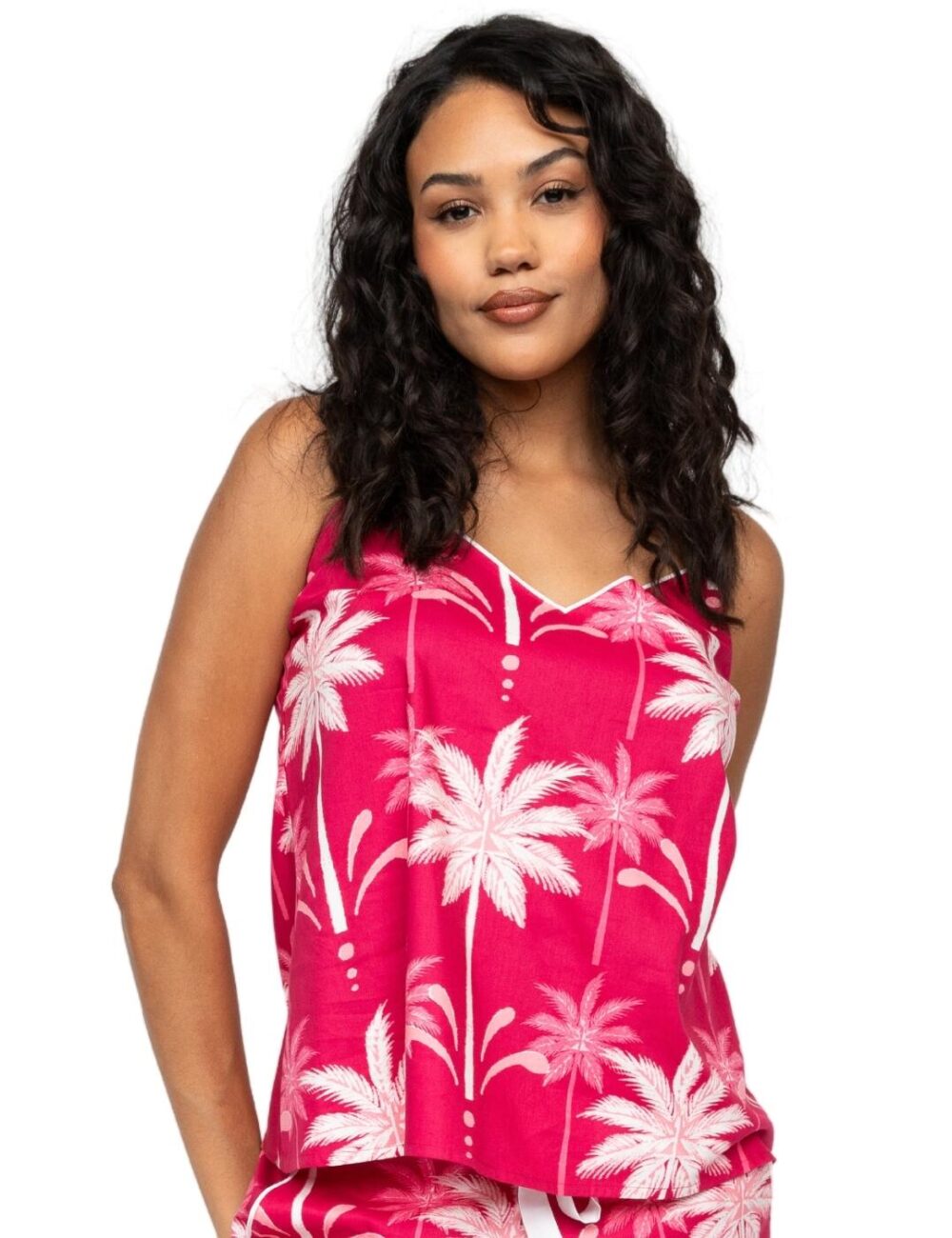 Cyberjammies Kayla Palm Cami Top - Berry Mix - 6XL - 26