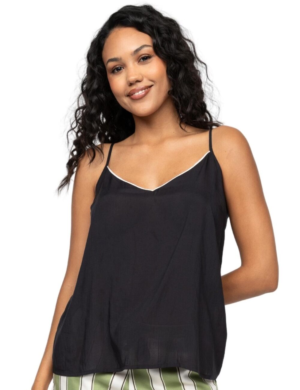Cyberjammies Nancy Modal Cami - Black - XXS - 6