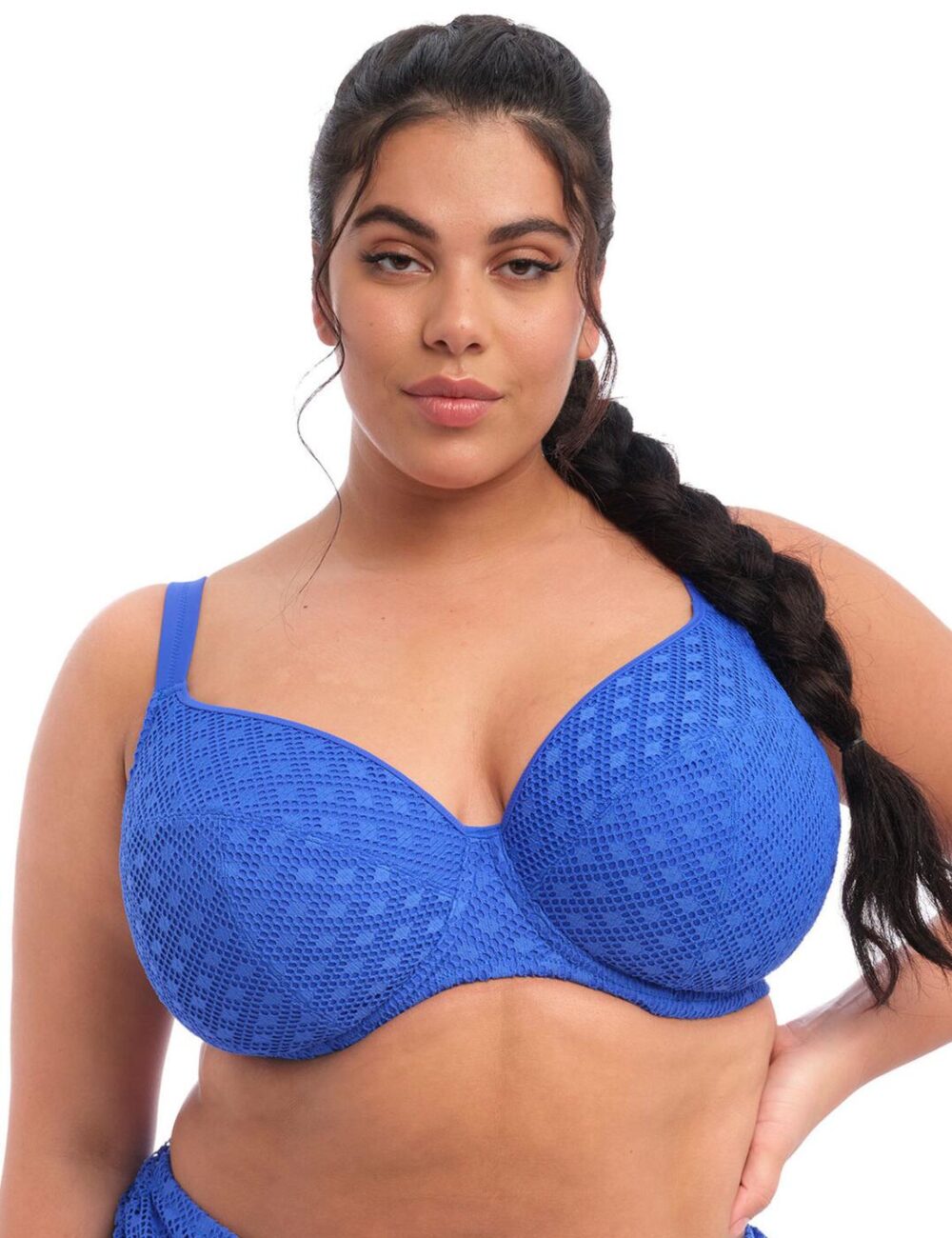 Elomi Bazaruto Underwired Plunge Bikini Top - Sapphire - 36F