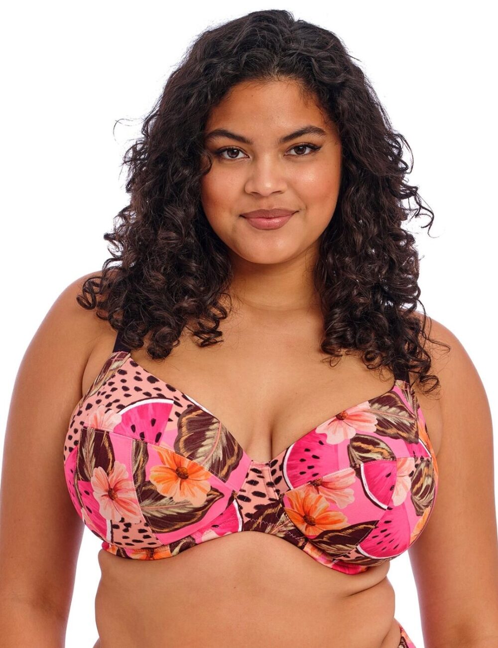 Elomi Cabana Nights Plunge Bikini Top - Multi - 40E