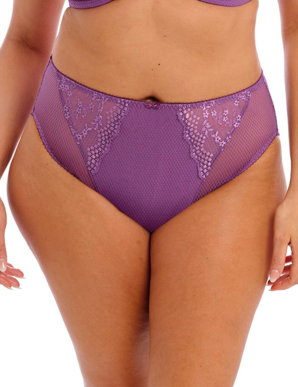 Elomi Charley High Leg Brief - Pansy - L - 14