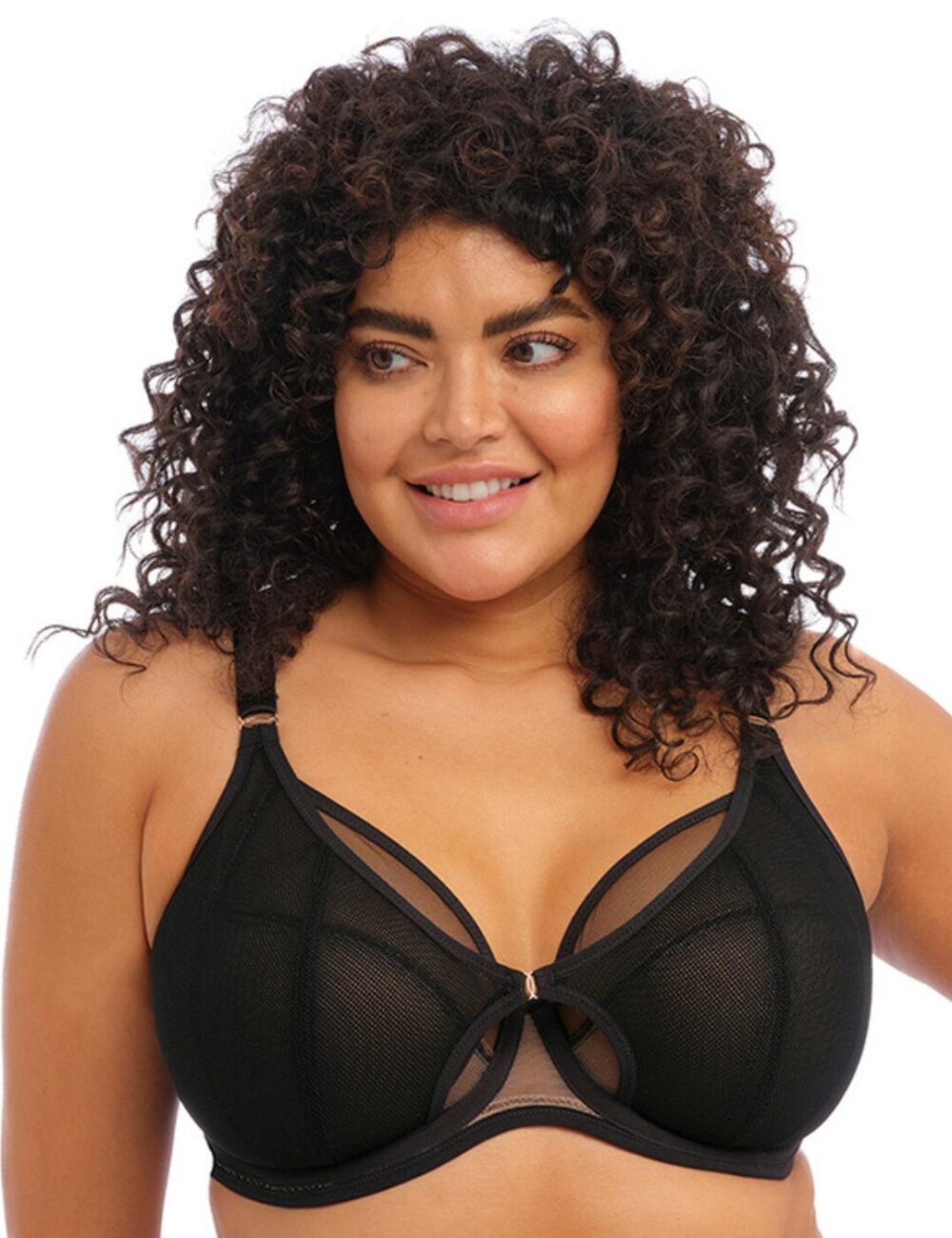 Elomi Kintai Plunge Bra - Black - 32HH