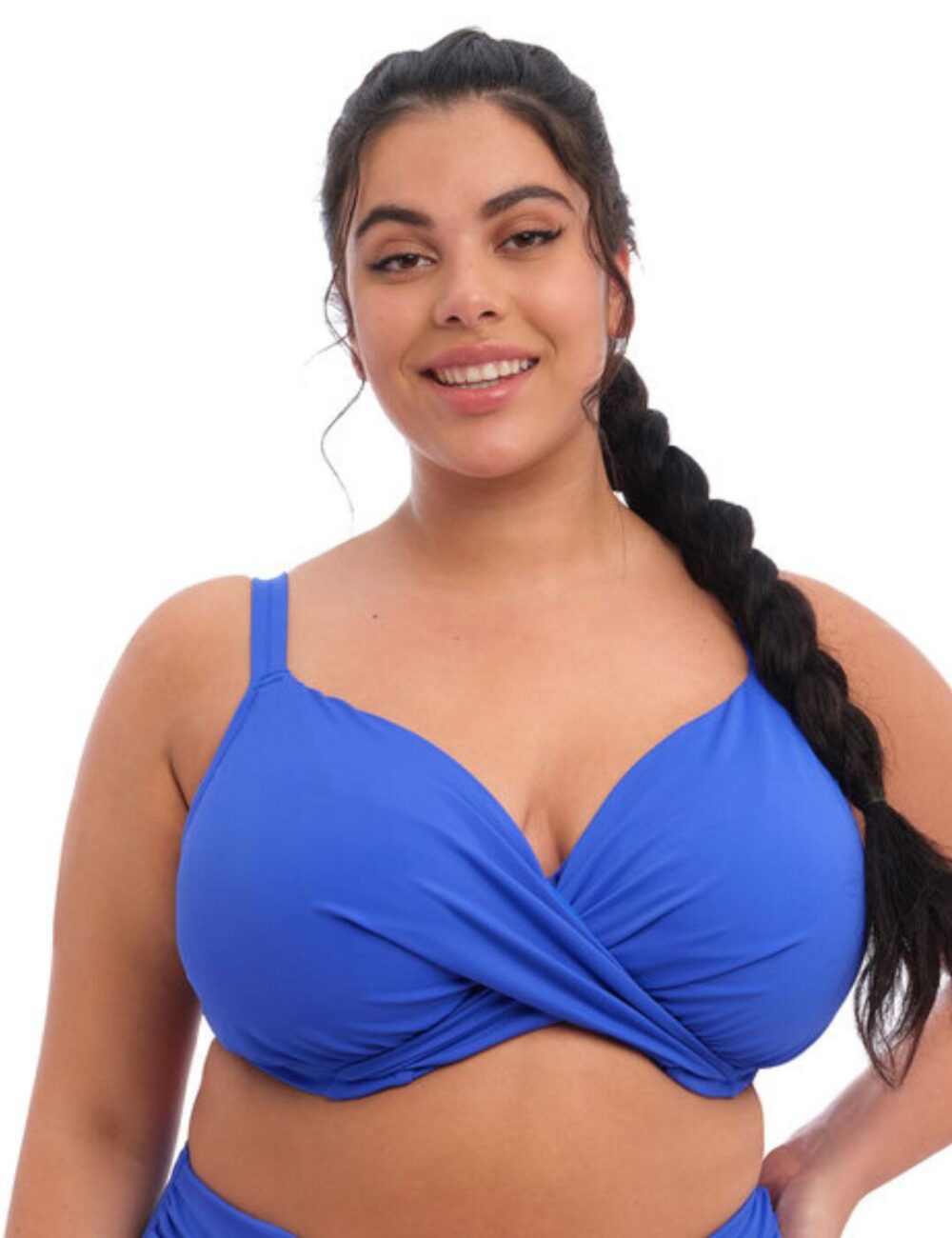 Elomi Magnetic Plunge Bikini Top - Sapphire - 40F