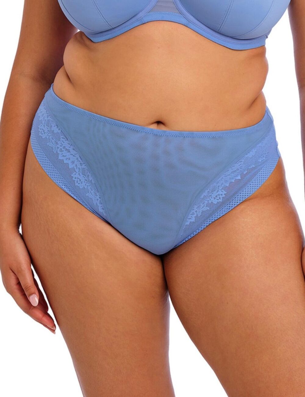 Elomi Nerina High Leg Brief - Cornflower - 2XL - 18