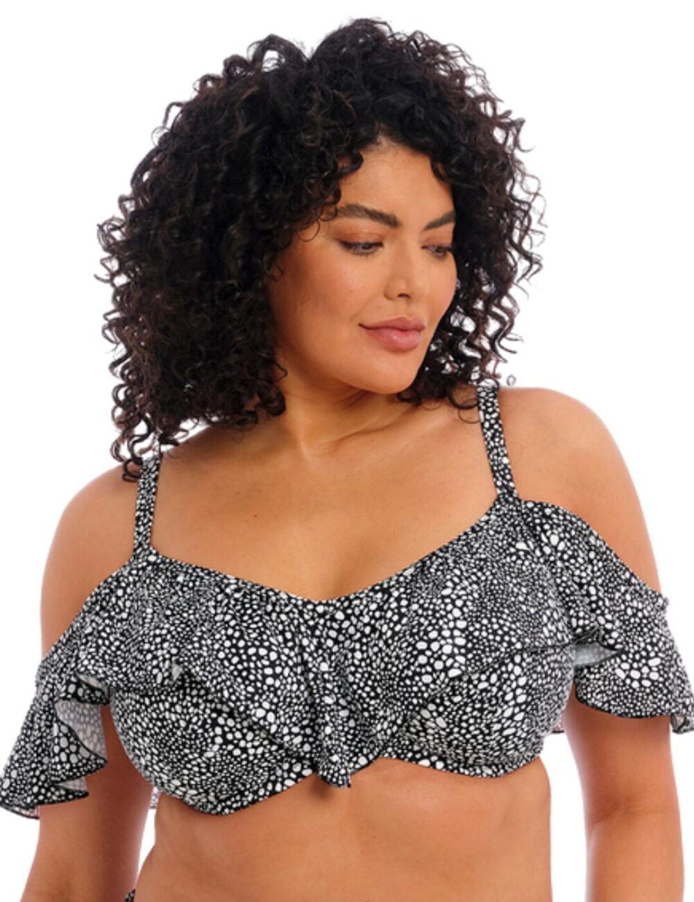 Elomi Pebble Cove Underwired Bikini Top - Black - 40GG