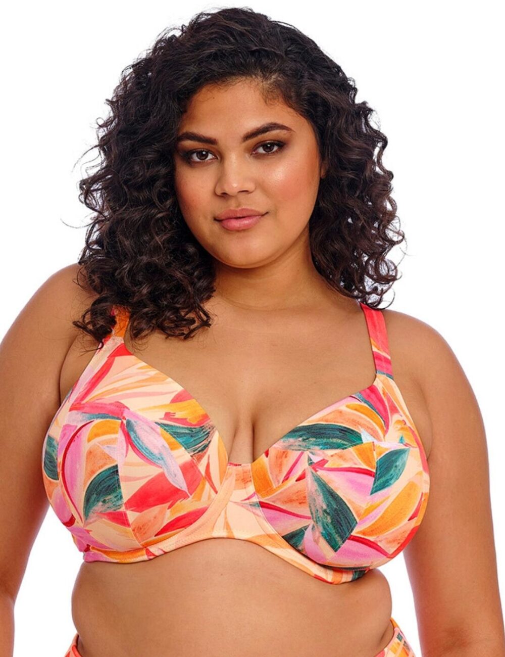 Elomi Sancho Beach Plunge Bikini Top - Mango - 34G