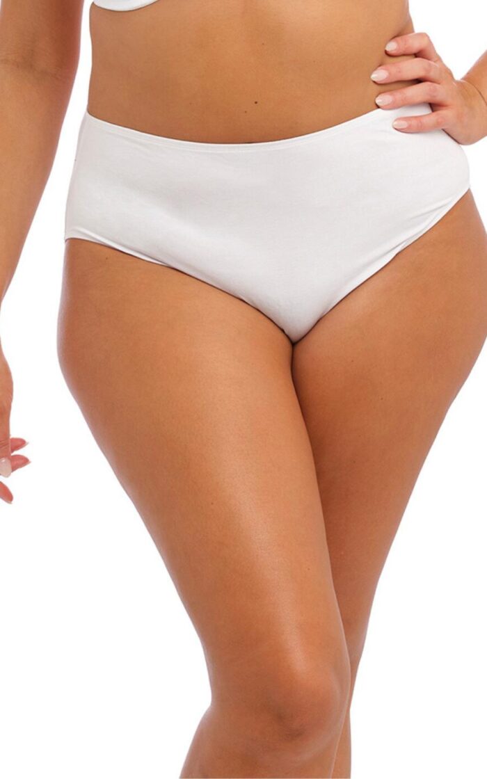 Elomi Smooth Full Brief - White - XL/2XL