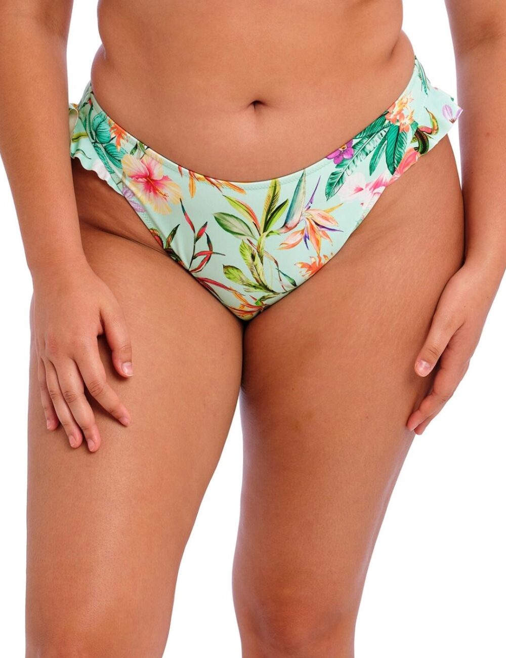Elomi Sunshine Cove High Leg Bikini Brief - Aqua - XL - 16